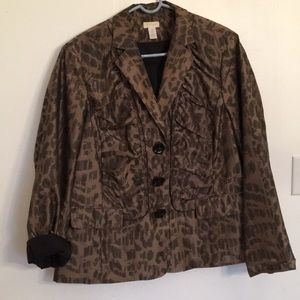 Chico’s Blazer in Animal Print